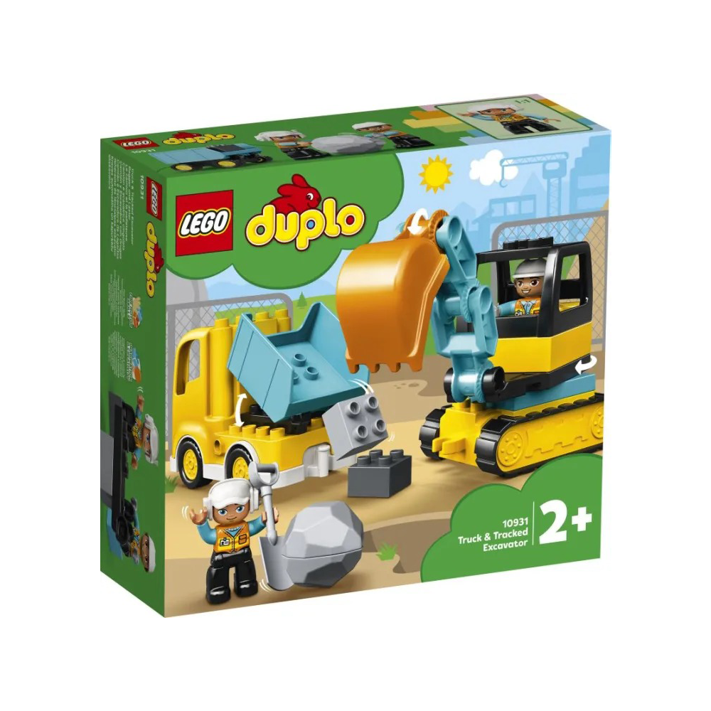 Lego10931 Lego Duplo Construction Φορτηγό Και Ερπυστριοφόρος Εκσκαφέαςpapell.gr